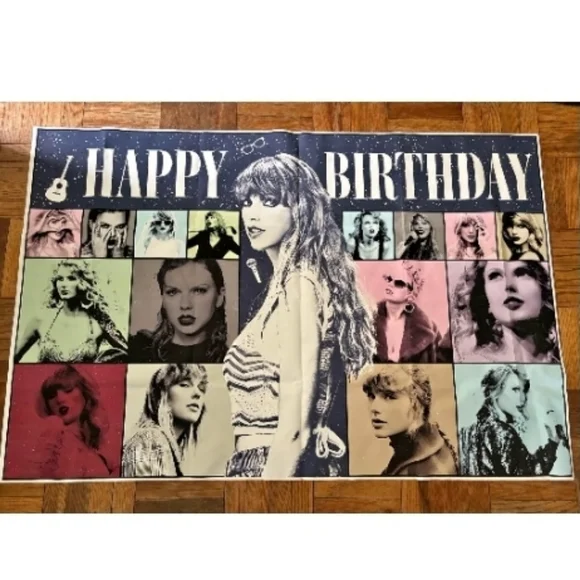 Taylor Swift / Swiftie Themed Bundle Pouch Set And Banner / Backdrop - Picture 3 of 3